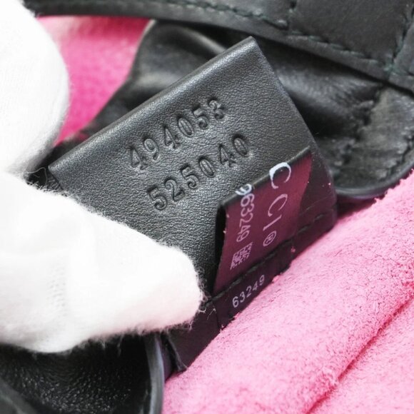 GUCCI GG Print Sherry 2Way Drawstring Backpack Bag Leather Pink Italy - Picture 15 of 15